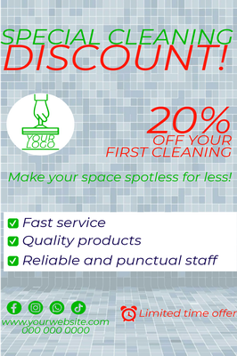 Custom Business Flyers Multiple Sizes Special Cleaning
