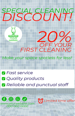Custom Business Flyers Multiple Sizes Special Cleaning