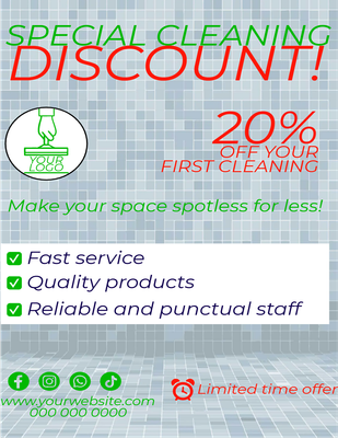 Custom Business Flyers Multiple Sizes Special Cleaning