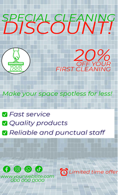 Custom Business Flyers Multiple Sizes Special Cleaning