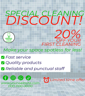 Custom Business Flyers Multiple Sizes Special Cleaning