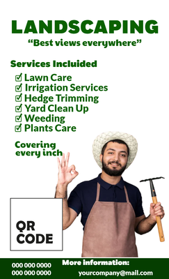 Custom Business Flyers Multiple Sizes Landscaping Best View