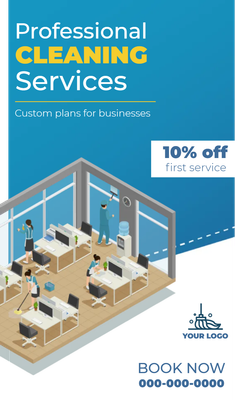 Custom Business Flyers Multiple Sizes Professional Cleaning