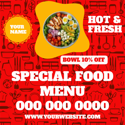 Custom Business Flyers Multiple Sizes Daily Specials