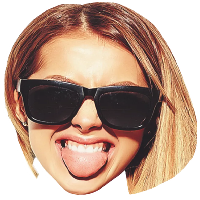 Custom Big Head Cutouts Multiple Sizes Party Girl
