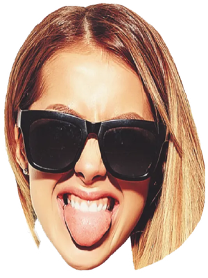 Custom Big Head Cutouts Multiple Sizes Party Girl