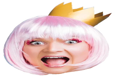 Custom Big Head Cutouts Multiple Sizes Pink Star Crown