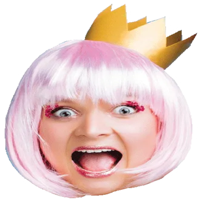 Custom Big Head Cutouts Multiple Sizes Pink Star Crown