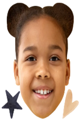 Custom Big Head Cutouts Multiple Sizes Girl Smile