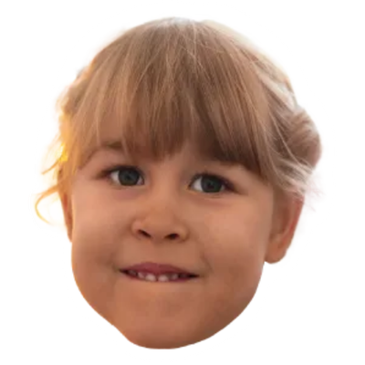 Custom Big Head Cutouts Multiple Sizes Girl Head