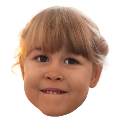 Custom Big Head Cutouts Multiple Sizes Girl Head