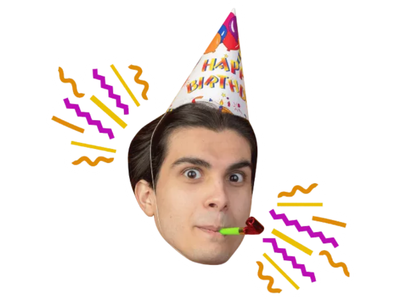 Custom Big Head Cutouts Multiple Sizes Birthday Party Hat