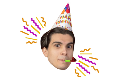 Custom Big Head Cutouts Multiple Sizes Birthday Party Hat