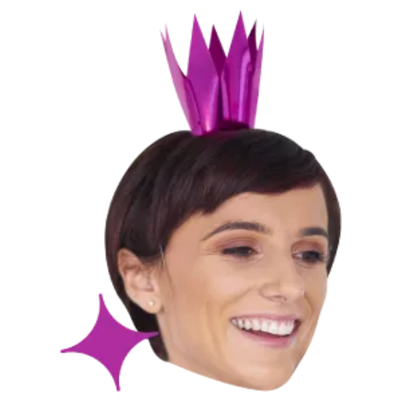 Custom Big Head Cutouts Multiple Sizes Party Purple Crown