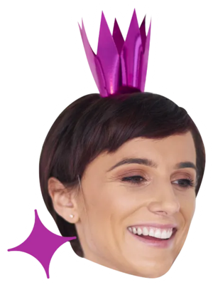 Custom Big Head Cutouts Multiple Sizes Party Purple Crown