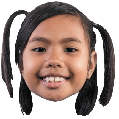 Custom Big Head Cutouts Multiple Sizes Smiling Girl