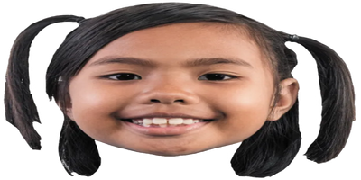 Custom Big Head Cutouts Multiple Sizes Smiling Girl