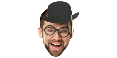 Custom Big Head Cutouts Multiple Sizes Man Smiling