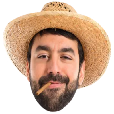 Custom Big Head Cutouts Multiple Sizes Man Hat