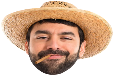 Custom Big Head Cutouts Multiple Sizes Man Hat