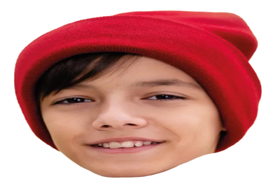 Custom Big Head Cutouts Multiple Sizes Boy In Beanie