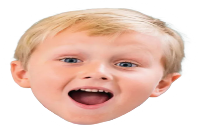Custom Big Head Cutouts Multiple Sizes Surprised Boy