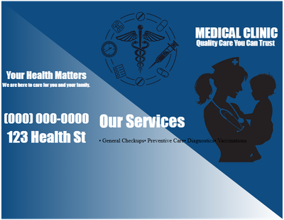 Custom Brochures Multiple Sizes Your Health Matters