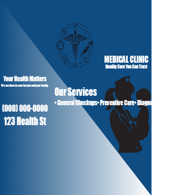 Custom Brochures Multiple Sizes Your Health Matters