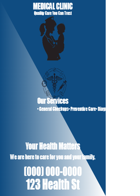 Custom Brochures Multiple Sizes Your Health Matters