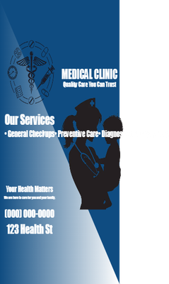 Custom Brochures Multiple Sizes Your Health Matters