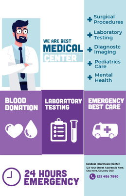 Custom Brochures Multiple Sizes Medical Center
