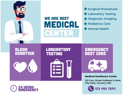 Custom Brochures Multiple Sizes Medical Center