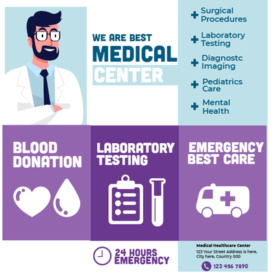 Custom Brochures Multiple Sizes Medical Center