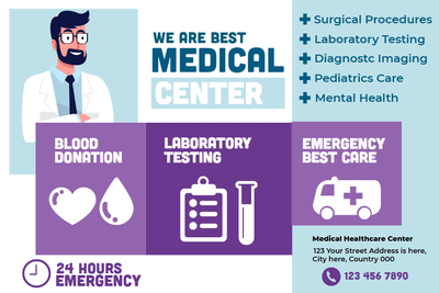 Custom Brochures Multiple Sizes Medical Center
