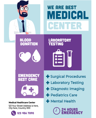 Custom Brochures Multiple Sizes Medical Center