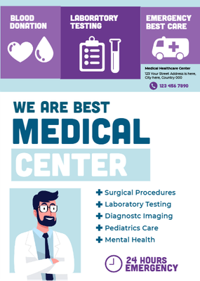 Custom Brochures Multiple Sizes Medical Center