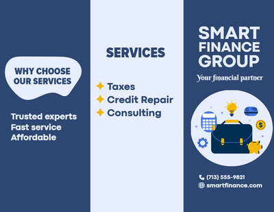 Custom Brochures Multiple Sizes Smart Finance Group