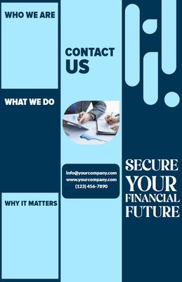 Custom Brochures Multiple Sizes Financial Future
