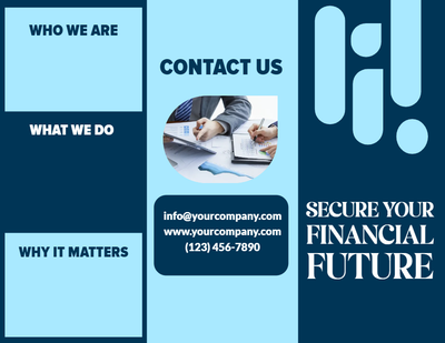Custom Brochures Multiple Sizes Financial Future