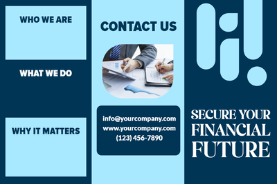 Custom Brochures Multiple Sizes Financial Future