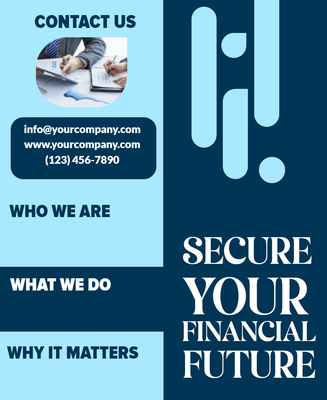 Custom Brochures Multiple Sizes Financial Future