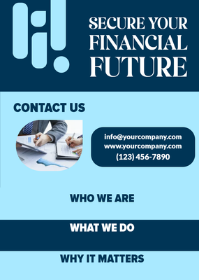 Custom Brochures Multiple Sizes Financial Future