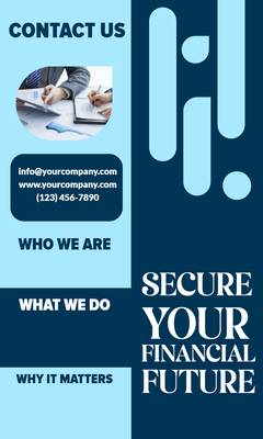 Custom Brochures Multiple Sizes Financial Future