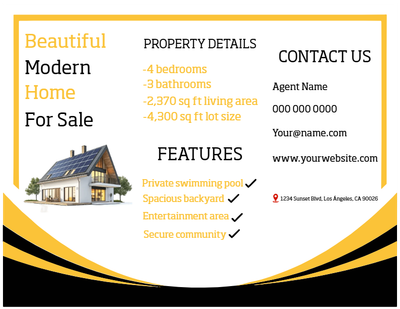 Custom Brochures Multiple Sizes Modern Home