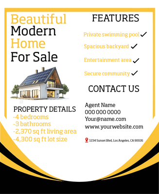 Custom Brochures Multiple Sizes Modern Home