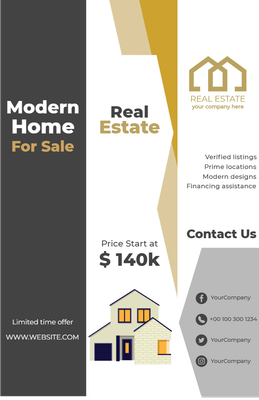 Custom Brochures Multiple Sizes Property For Sale