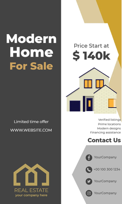 Custom Brochures Multiple Sizes Property For Sale