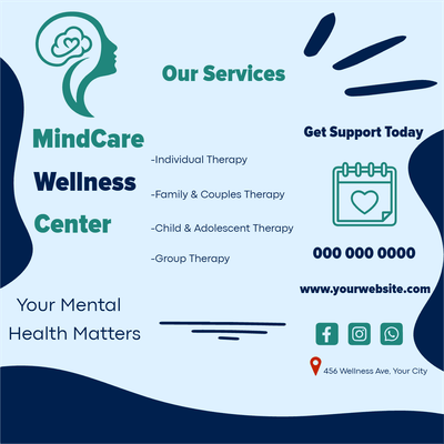 Custom Brochures Multiple Sizes Mind Care