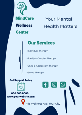 Custom Brochures Multiple Sizes Mind Care