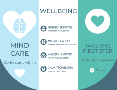 Custom Brochures Multiple Sizes Wellbeing